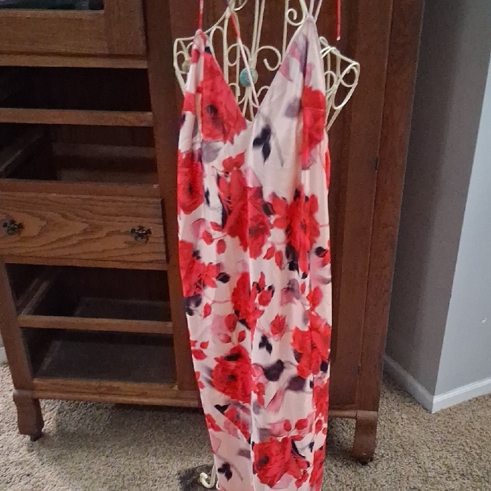 Victoria's Secret Red Floral Pajama Set